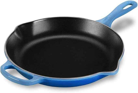 Le Creuset Enameled Cast Iron Signature Iron Handle Skillet, 10.25", Marseille