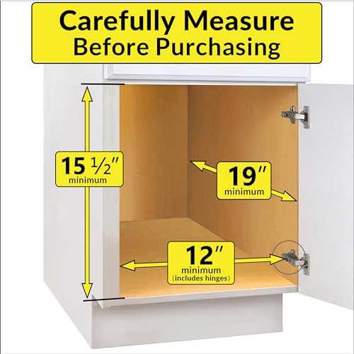 SELECT™ Pull Out Under Sink Kitchen Cabinet Organizer (11.5"W x 18"D Wood)