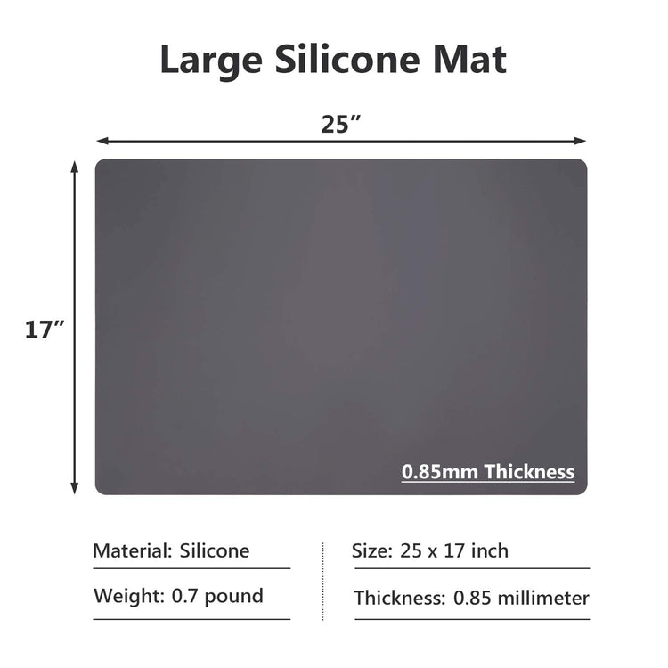 Gray Silicone Mats for Kitchen Counter (2 Count)