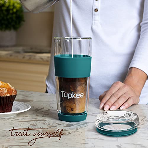 Double Wall All Glass Tumbler (Cyan)