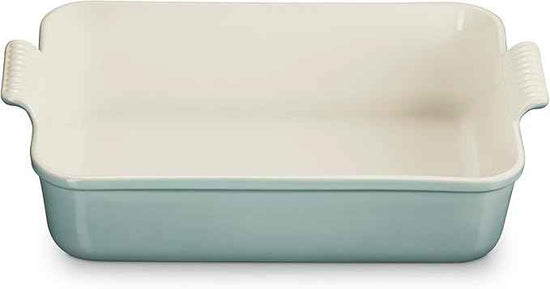 Le Creuset Stoneware Heritage Deep Rectangular Lasagna Dish, 6.75 qt., Sea Salt