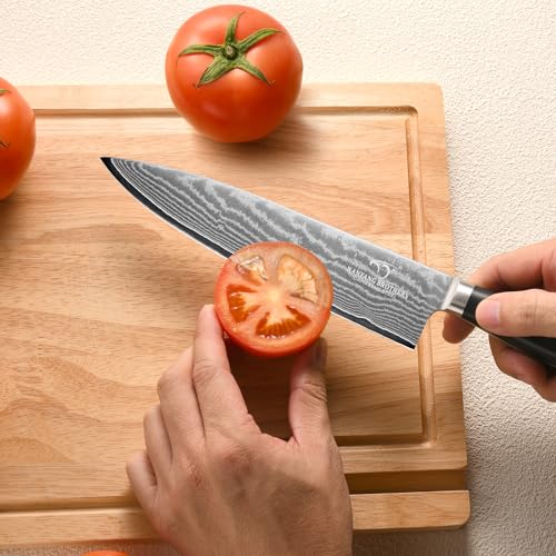 Damascus Kitchen Knife Set 14 Pieces with Shears & Sharpener