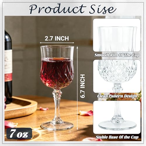 24Pack Plastic Wine Glasses (24 Count)