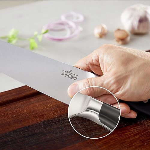 Forged German Stainless Steel Knife Set and Acacia Wood Block 7 Piece (7 Count)