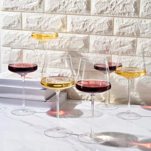 Long Stem Modern Wine Glasses