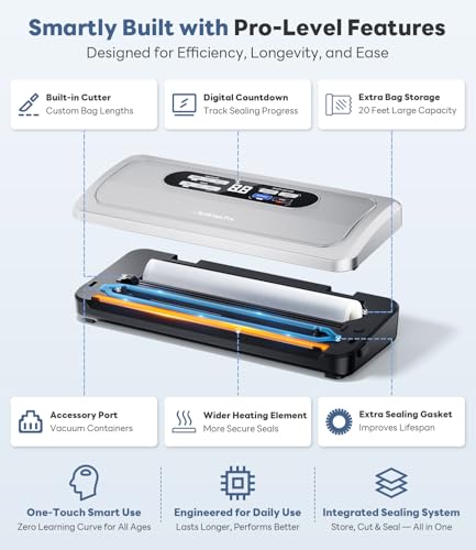 Vacuum Sealer Machine with AirLock ProSeal System