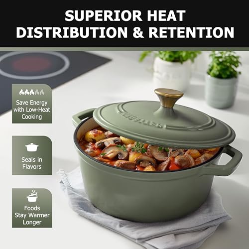 6 Quart Enameled Cast Iron Dutch Oven