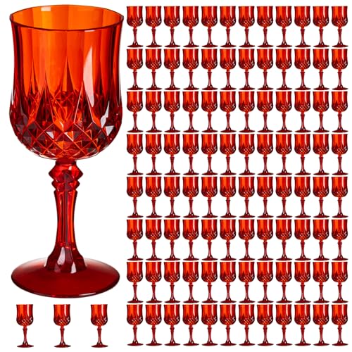 7OZ Plastic Wine Glasses (100 Count)