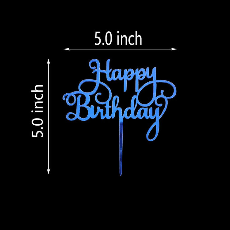 Happy Birthday Cake Topper for Birthday Party Decorations
