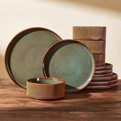 Stoneware Dinnerware Set for 4 (12 Count)