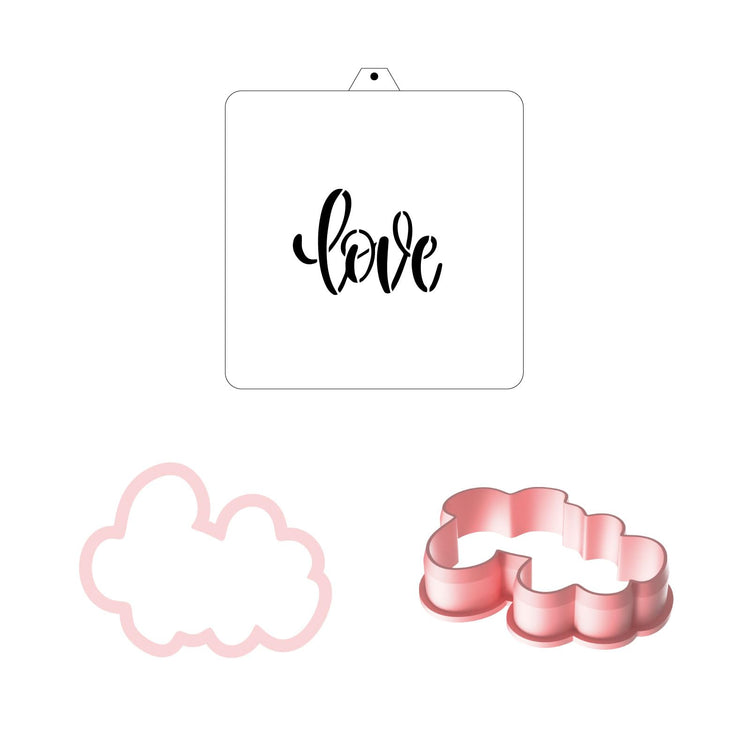 Cookie Cutter and Stencil Bundle Royal Icing Cookies Stencils Paint Your Own Biscuit Bakery Starter Kits Royal Icing Fondant Cutters Birthday Wedding Holiday Cookies Painting Coloring Pages Comb (9 Count)