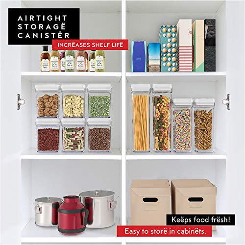 Pasta Storage Containers for Pantry (Set of 2 Pasta - 2 Quarts)
