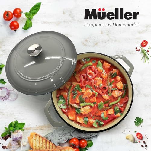 7.5 QT Enameled Cast Iron Dutch Oven