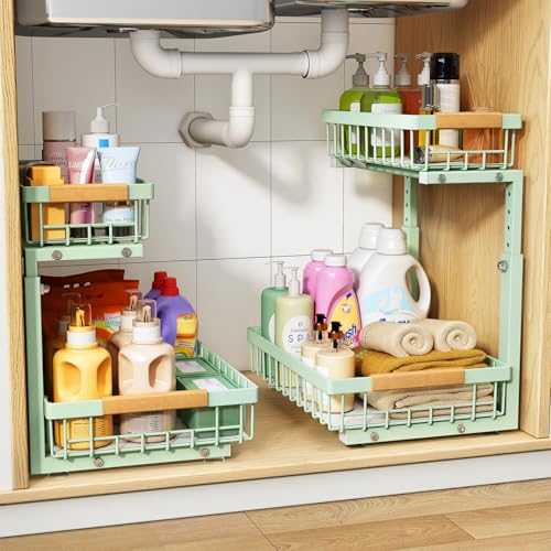 Under Sink Organizer (Large-2-Pack / Green)