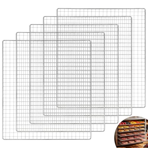 5 Pcs 13x12 Inch Dehydrator Trays Compatible with CP267 (5 Count)
