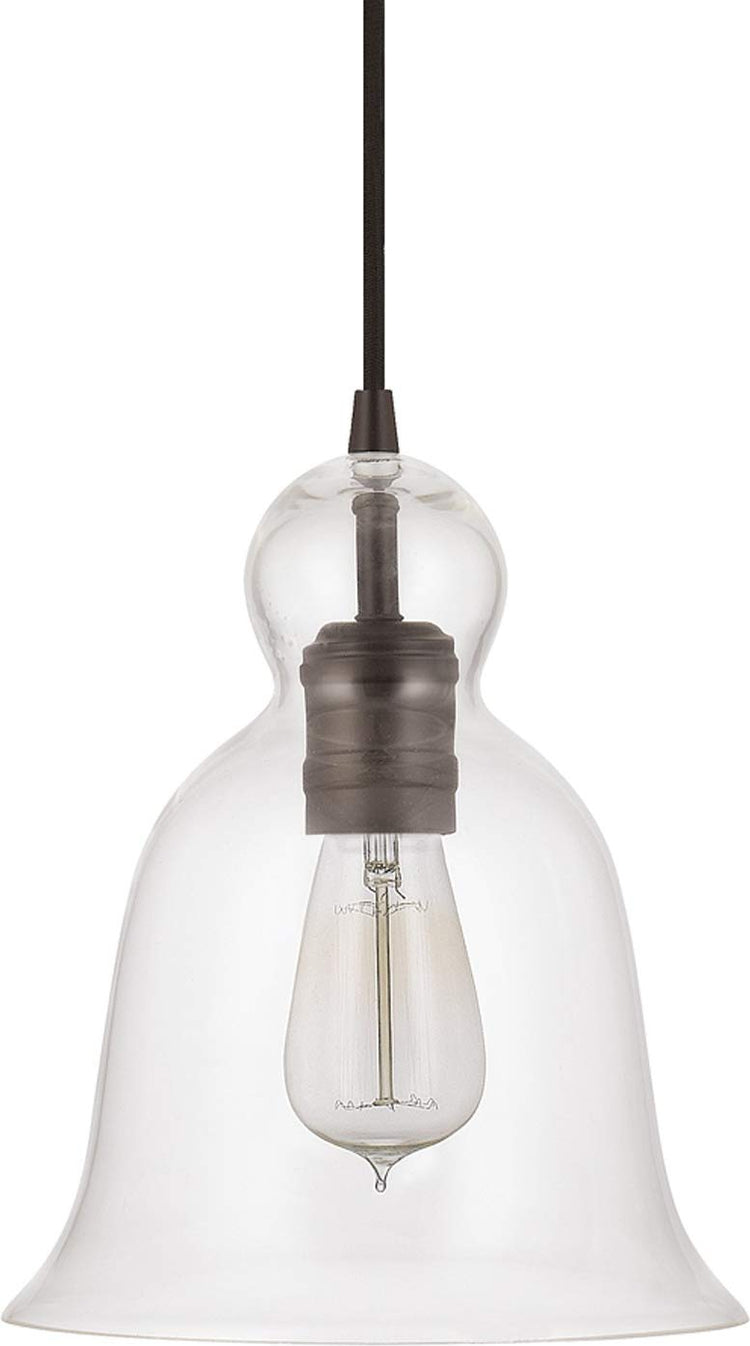 4642BB 137 Ashlyn Modern Clear Glass Bell Pendant
