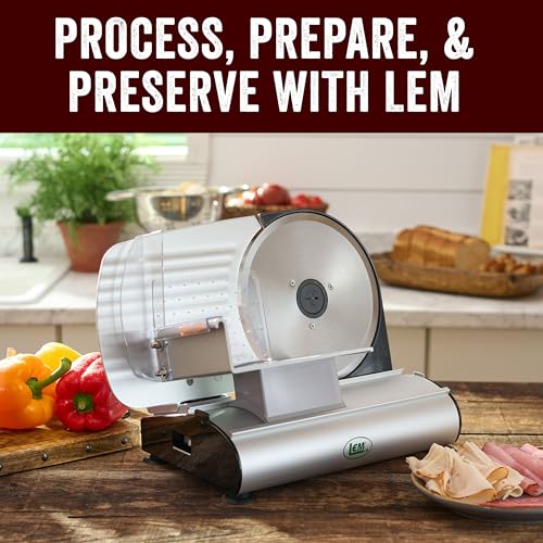 Products MightyBite 8.5" Electric Meat Slicer for Home Use (Dual Blade / Belt Driven)