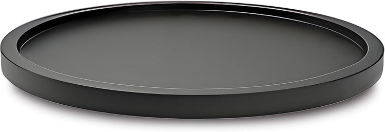 9" Black Bamboo Lazy Susan Organizer Kitchen Turntable for Cabinet Pantry Table Organization