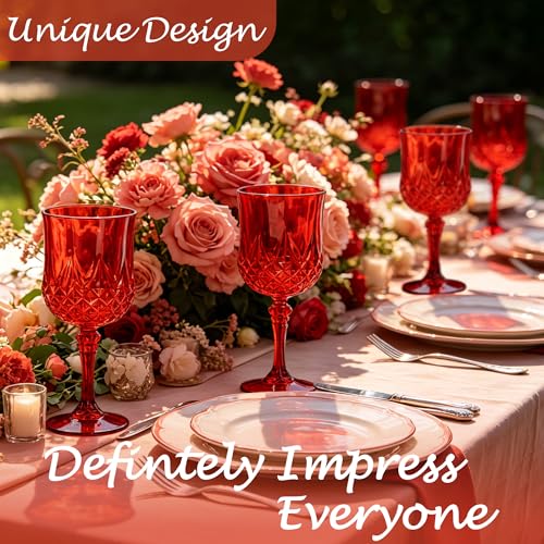 48Pack Plastic Wine Glasses (48 Count)