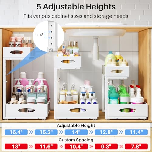 Under Sink Organizer (White / 1-Pack)