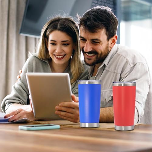 20 oz Tumbler Insulated Tumblers Stainless Steel Coffee Mug (Dark Blue)