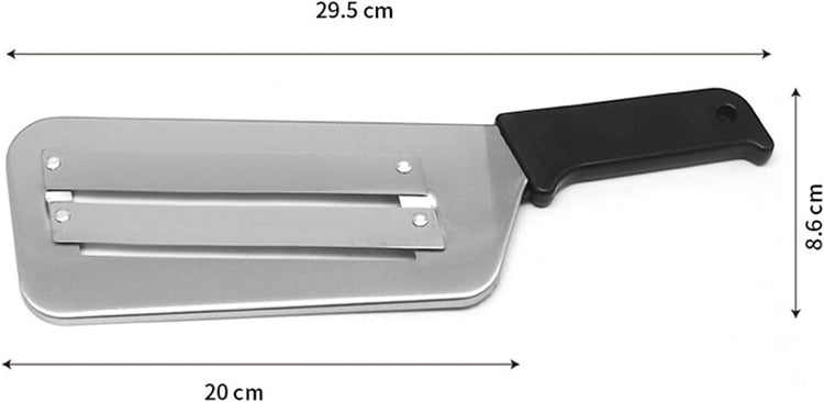 Dual Blade Julienne Cutter, Stainless Steel Shredder Slicer, Stainless Steel Cabbage Shredder for Coleslaw, Cabbage Slicer, Suitable for Vegetables and Fruits (Black+Red)