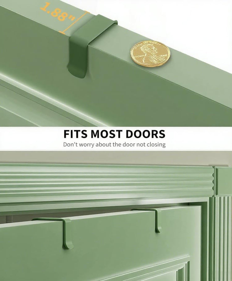 Sage Green 9 Tier Over The Door Pantry Organizer