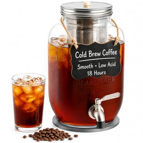 1 Gallon Cold Brew Coffee Maker (1 Gallon - Black)