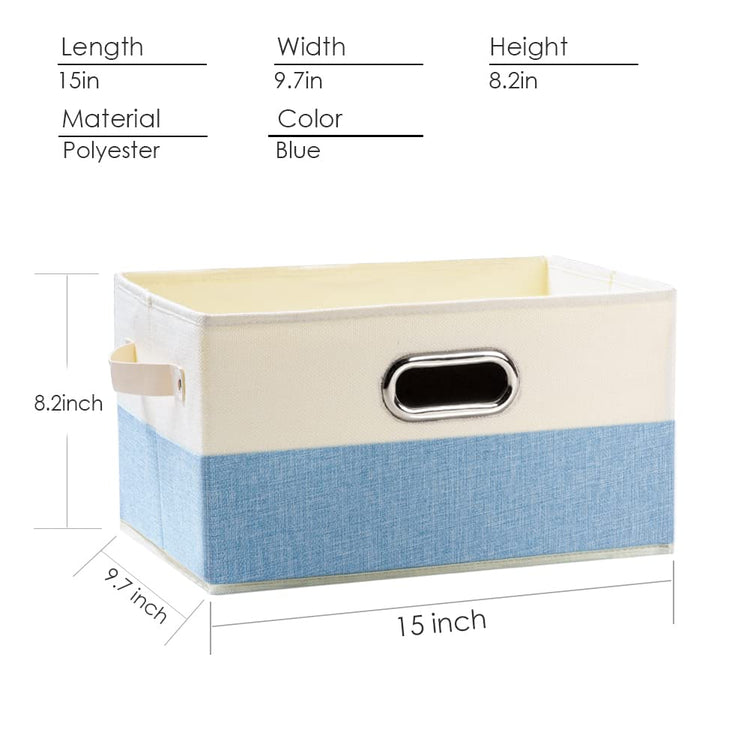 Large Fodable Storage Baskets for Closet [3 (3 Count)