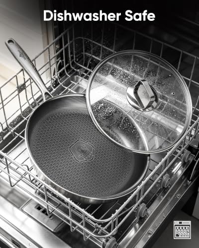 12" Titanium Pans for Cooking (12in+lid)