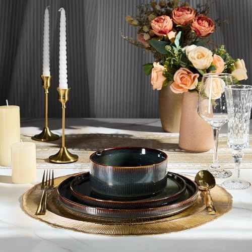 24 Piece Stoneware Dinnerware Sets