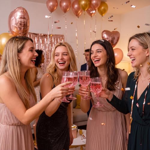 96 Pcs 7oz Plastic Vintage Wine Glasses Drinking Goblets Unbreakable Crystal Water Glassware Reusable Diamond Champagne Flutes Cups for Wedding Banquet Birthday Party Supplies (96 Count)