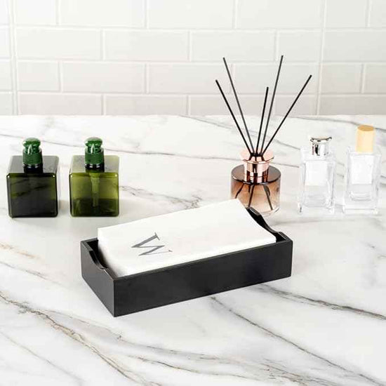 Luxenap 15.8 X 7.9 Inch Linen-Feel Guest Towels, 2000 Lettered Hand Towels - Silver Letter 'W', Sans Serif Font, White Paper Dinner Napkins, airlaid, For Restrooms And Tables - Restaurantware