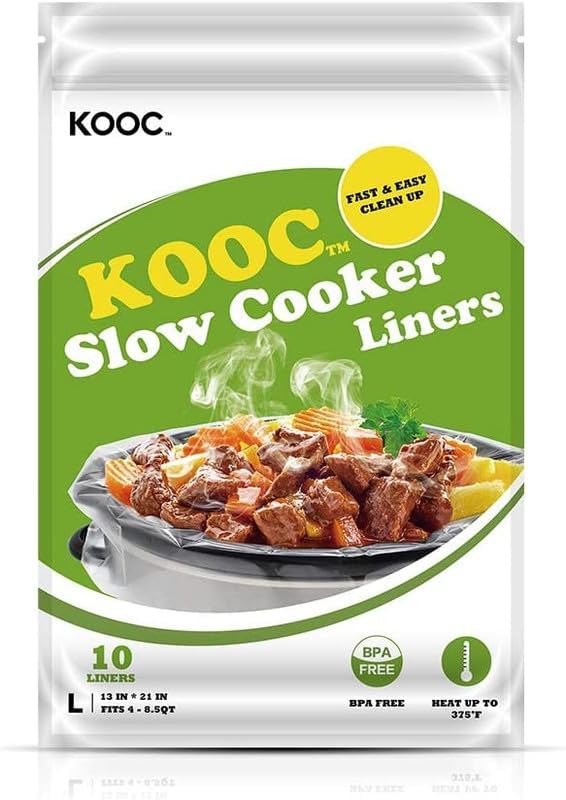 10 Count Slow Cooker Liners 13" x 21" Large Size Fits 3