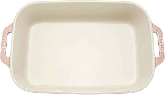 Staub Ceramic 3-pc Rectangular Baking Dish Set - Macaron Pastel Pink