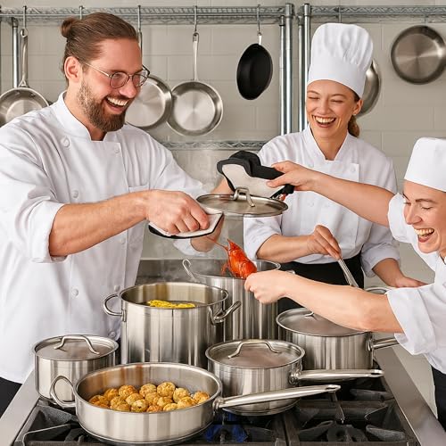 Stainless Steel Pots and Pans Set (6 Count)