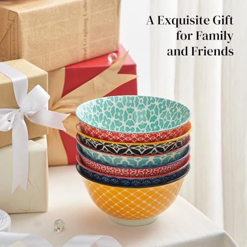 Soup Bowls Set of 6 (Multicolor / 23 OZ)