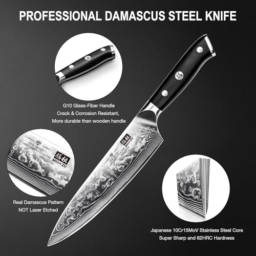 Damascus Kitchen Knife Set (7 Count)