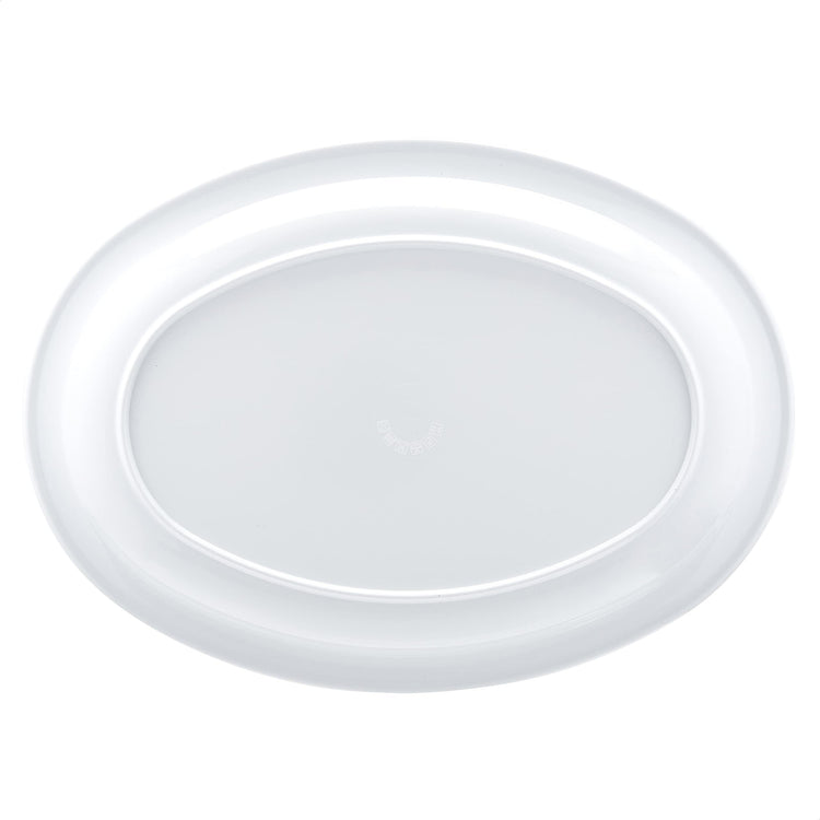 Melamine Oval Serving Platter for Restaurants and Home (6 Count)