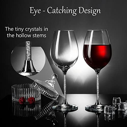 Crystal Wine Glasses Set of 2 (2 Count)