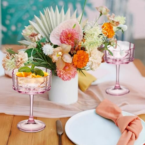 Vintage Champagne Coupes Glass Cute Martini Cocktail Glasses (24 Count)