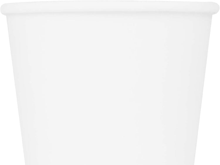 Karat C-K508W 8 oz White Paper Hot Cup, 80mm Diameter - Case of 1000 pcs