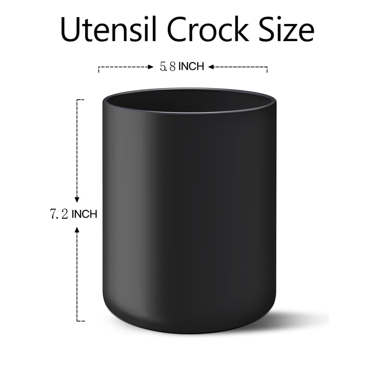 Black Kitchen Utensil Holder for Countertop