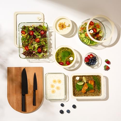 Non Toxic Glass Storage Container Set (Rectangular - Set Of 3)