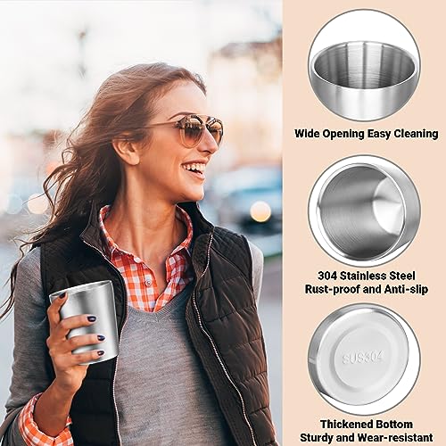 Metal Drinking Cups (classic straight / 10oz,4pcs)