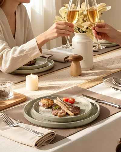 Stoneware Dinnerware Sets (24 Count)