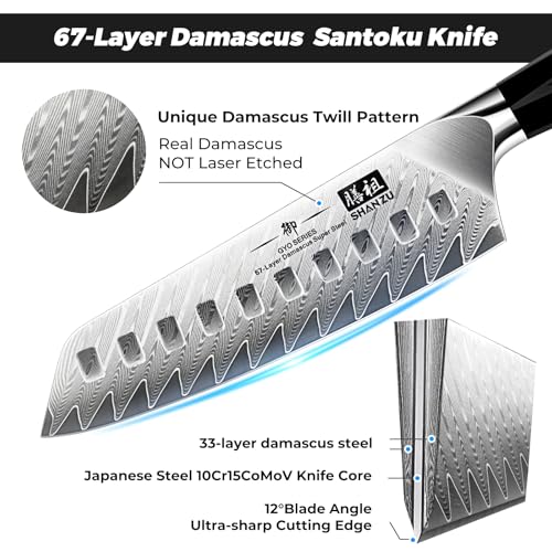 Damascus Chef Knife Santoku Knife 7 Inch