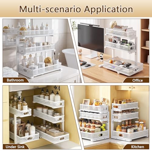 Under Sink Organizer (2 Pack / Black)