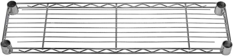 Shelving Inc. 8" d x 30" w Chrome Wire Shelving with 3 Tier Shelves, Weight Capacity 800lbs Per Shelf