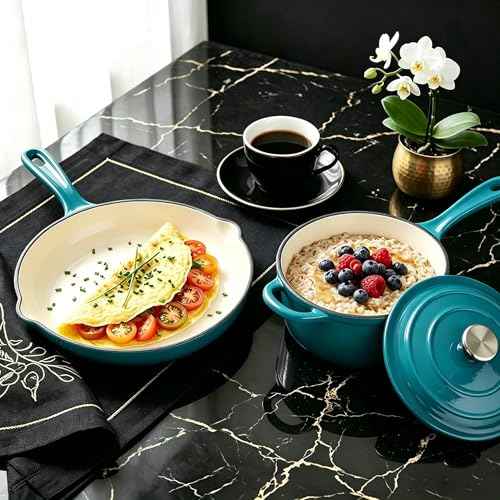 Enameled Cast Iron Cookware Set